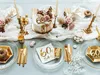 Tovaglioli per 60° compleanno 33x33cm 20 pezzi, bianco/oro Anteprima dell’immagine prodotto 6