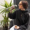 Intirilife Trinkflasche aus Glas mit Zeitmarkierung in Grau Produktbild-Vorschau 5