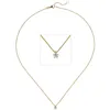 Collier Ankerkette mit Anhänger Solitär Diamant Brillant Produktbild-Vorschau 3