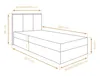 AX LIVING Boxbett Merea Boxspringbett Grau mit Bettkasten Produktbild-Vorschau 4