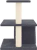 vidaXL Kratzbaum mit Sisal-Kratzsäulen Dunkelgrau 48 cm Produktbild-Vorschau 4