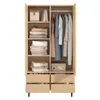 Kledingkast met kledingstang en deuren, garderobe met Productafbeelding-voorbeeld 7