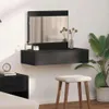 vidaXL Schminktisch Schwarz 83 x 40 x 70 cm Holzwerkstoff Produktbild-Vorschau 2