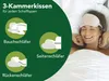 Daunenkissen 3-Kammer 40x80 cm | Ergonomisch, stützend & Produktbild-Vorschau 4