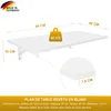 Table pliante pour mur Plateau de table 80x40 cm en blanc Voir les images du produit 5