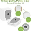 A marketing image showing vacuum cleaner dust bags with feature callouts. Produktbild-Vorschau