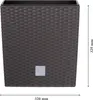DEUBA® Květináč 35L 32x32x33cm Rato Nízký vnitřní květináč Náhled obrázku produktu 32