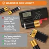 KRUMAD Digitaler Batterietester für AA, AAA, 9V, C, D, Produktbild-Vorschau 4