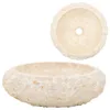vidaXL Lavabo 40x12 cm in marmo crema Anteprima dell’immagine prodotto 8
