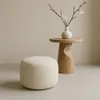 Moon Pouf rund Ø40x40 cm Creme– Sitzhocker in Stoff Quelle Produktbild-Vorschau 1