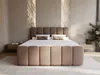 A modern bedroom with a large boxspring bed. Produktbild-Vorschau