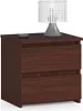 Table de nuit CL2 K40 en venge - Élégante et durable avec 2 Voir les images du produit 1