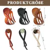 6 Stück Groß Haarspangen Damen Flache Haarklammer Claw Clip Produktbild-Vorschau 2