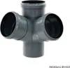 HT Eckabzweig Doppelabzweig Ø 110/110/110 x 67°, mit 3-fach Produktbild-Vorschau 4