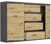 Komoda 140 cm zásuvky dveře skříňka FRAMIRE R-140-S4 Náhled obrázku produktu 5