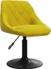 vidaXL Chaise de salle à manger 4 pcs. Pivotant jaune Voir les images du produit 2