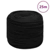 vidaXL Corda da lavoro nera 10 mm 25 m poliestere Anteprima dell’immagine prodotto 6