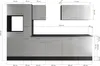 Küche Küchenzeile Leerblock Grau Matt Schwarz Oliver 310 cm Produktbild-Vorschau 7