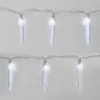 LED vánoční girlanda – 10x rampouch, 1,35 m, 2x AA, vnitřní, studená bílá, časovač Náhled obrázku produktu