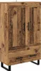 vidaXL Highboard old wood 69,5 x 31 x 115 cm materiál na Náhled obrázku produktu 1