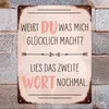 Du machst mich glücklich Metallschild XXL in 28x38 cm mit Produktbild-Vorschau 7
