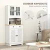 HOMCOM kuchynská skriňa, vysoká skriňa s 2 skrinkami, Náhľad obrázku produktu 7