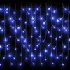 vidaXL Světelná opona LED Icicle 10 m 400 LED Blue 8 funkcí Náhled obrázku produktu 6