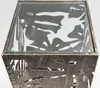 Gilde Säule, "Flora", Blattmotiv, Glas, Metall, Produktbild-Vorschau 4