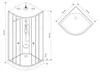 Komplettdusche 90×90×215 cm, Duschtasse, Gleittüren, 5 mm Produktbild-Vorschau 5