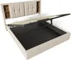 MODFU Lit Coffre Double 140x200 cm - Lit Moderne avec LED, Voir les images du produit 9