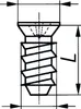 Systemschrauben Senkkopfschrauben ø 6,0 mm Länge 10 mm PZ Produktbild-Vorschau 2