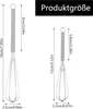 Opopark Set de 6 fouets en acier inoxydable 13cm et 18cm, Voir les images du produit 2