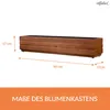 ALFALUX Blumenkasten Blumentöpfe Pflanzkasten Holz Produktbild-Vorschau 2
