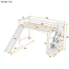 Hochbett mit Lattenrost, Rausfallschutz, Treppe und Produktbild-Vorschau 5