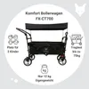 FUXLIFE by FUXTEC Skladací vozík FX-CT700 Čierny  skladací Náhľad obrázku produktu 2