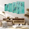 Bild auf Leinwand - Leinwandbild - 5 Teile - Boote mit Luft Produktbild-Vorschau 7