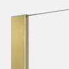 Paroi de douche italienne flûtée - 120 x 195 cm - Or brossé Voir les images du produit 3