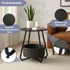 Couchtisch KOSI Schwarz aus Metall Ø 45 x 45 cm mit Produktbild-Vorschau 3