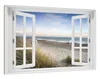 Wallario Wandbild mit Fenster-Illusion: Strandspaziergang Produktbild-Vorschau 2