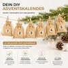 24 adventních pytlíků, které lze naplnit, přírodní béžové Náhled obrázku produktu 6