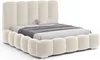 FURMEB GLAMOUR Polsterbett Bett mit Bettkasten Plsch Produktbild-Vorschau 1
