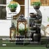 Outsunny Gartenbrunnen, Solar Springbrunnen, Zierbrunnen Produktbild-Vorschau 6