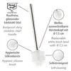 Scopino di ricambio in silicone bianco con manico in Anteprima dell’immagine prodotto 3
