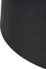 Baumwolllampenschirm schwarz 45/50/28 mit goldener Produktbild-Vorschau 3