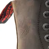 ANGRY ITCH-8-Loch Vintage Braun Ranger Armee Leder Stiefel Produktbild-Vorschau 7