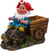 BIRENDY DEKO Gartenzwerg Gartenwichtel LED Gartendeko Produktbild-Vorschau 1