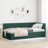 vidaXL Eckbettgestell mit Kopfteil Dunkelgrün 90 cm x 200 Produktbild-Vorschau 2