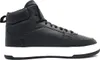 A studio shot of a single black Puma high-top sneaker against a white background. Podgląd zdjęcia produktu
