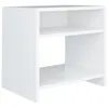 vidaXL Nachttisch Weiß 40x30x40 cm Holzwerkstoff Produktbild-Vorschau 2