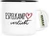 Huuraa Emaille Tasse Espelkamp verliebt 300ml Vintage Produktbild-Vorschau 1
